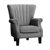 darrahopens Furniture > Dining Artiss Upholstered Fabric Armchair Accent Tub Chairs Modern seat Sofa Lounge Grey