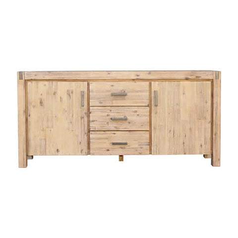 darrahopens Furniture > Dining Buffet Sideboard in Oak Colour Constructed with Solid Acacia Wooden Frame Storage Cabinet with Drawers