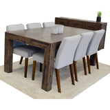 Darrahopens Furniture > Dining Catmint 7pc Dining Set 180cm Table with 6 Solid Wood Fabric Chair