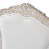 darrahopens Furniture > Dining Dining Chair Linen Fabric Beige Oak Wood White Washed Finish