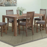 darrahopens Furniture > Dining Dining Table 180cm Medium Size with Solid Acacia Wooden Base in Chocolate Colour
