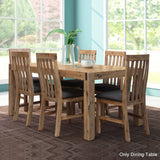 darrahopens Furniture > Dining Dining Table 180cm Medium Size with Solid Acacia Wooden Base in Oak Colour