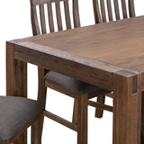 darrahopens Furniture > Dining Dining Table 210cm Large Size with Solid Acacia Wooden Base in Chocolate Colour
