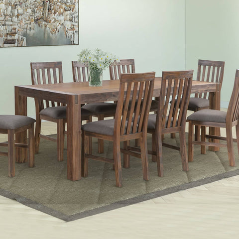 darrahopens Furniture > Dining Dining Table 210cm Large Size with Solid Acacia Wooden Base in Chocolate Colour