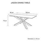 darrahopens Furniture > Dining Dining Table in Crisscross Shaped High Glossy Stainless Steel Base with 12mm Tempered Glass Top