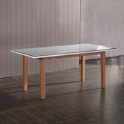 darrahopens Furniture > Dining Dining Table White Top High Glossy Wooden Base