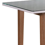 darrahopens Furniture > Dining Dining Table White Top High Glossy Wooden Base