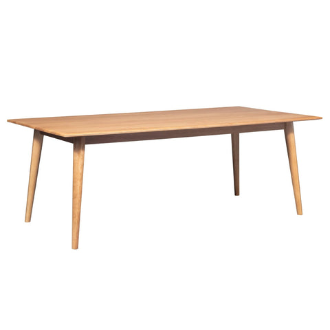 Darrahopens Furniture > Dining Emilio 180cm Dining Table Scandinavian Style Solid Ash Wood Oak