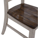 Darrahopens Furniture > Dining Erica X-Back Dining Chair Set of 2 Solid Acacia Timber Wood Hampton Brown White