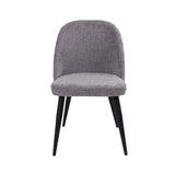 Darrahopens Furniture > Dining Erin Dining Chair Set of 8 Fabric Seat with Metal Frame - Fog