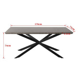 Darrahopens Furniture > Dining Falcon Rectangular Dining Table MDF Marbling