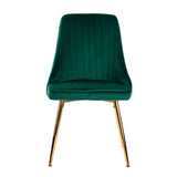 Darrahopens Furniture > Dining Grey Rectangular Table with Green Velvet Chairs Dining Set