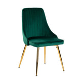Darrahopens Furniture > Dining Grey Rectangular Table with Green Velvet Chairs Dining Set
