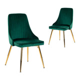 Darrahopens Furniture > Dining Grey Rectangular Table with Green Velvet Chairs Dining Set