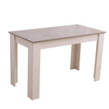 Darrahopens Furniture > Dining Grey Rectangular Wooden Table with Navy Velvet Chairs Dining Set