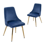 Darrahopens Furniture > Dining Grey Rectangular Wooden Table with Navy Velvet Chairs Dining Set
