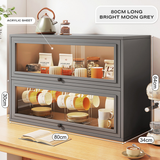 Darrahopens Furniture > Dining NEW Kitchen Acrylic Cup Storage Cabinet, Table Top Cup Storage Box, Tea Cup Rack