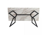 Darrahopens Furniture > Dining Rectangular Marble-Effect Table