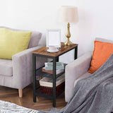 Darrahopens Furniture > Living Room 2-Tier Shoe Rack, Industrial Shoe Organizer Storage Bench
