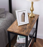 Darrahopens Furniture > Living Room 2-Tier Shoe Rack, Industrial Shoe Organizer Storage Bench