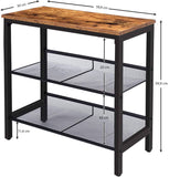 Darrahopens Furniture > Living Room 2-Tier Shoe Rack, Industrial Shoe Organizer Storage Bench