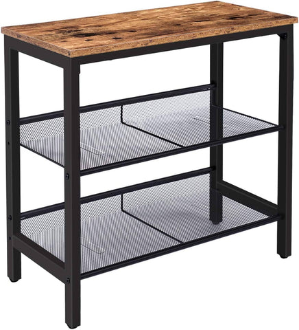 Darrahopens Furniture > Living Room 2-Tier Shoe Rack, Industrial Shoe Organizer Storage Bench