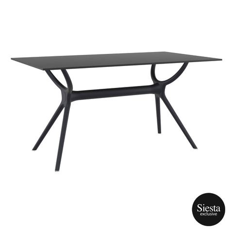 Darrahopens Furniture > Living Room Air Table 140 - Black (Top & Base)