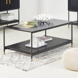 Darrahopens Furniture > Living Room ALCONA Coffee Table In Matte Black