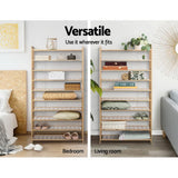 darrahopens Furniture > Living Room Artiss 10-Tier Bamboo Shoe Rack Wooden Shelf Stand Storage Organizer
