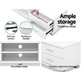 darrahopens Furniture > Living Room Artiss 120cm TV Stand Entertainment Unit Storage Cabinet Drawers Shelf White
