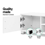 darrahopens Furniture > Living Room Artiss 120cm TV Stand Entertainment Unit Storage Cabinet Drawers Shelf White