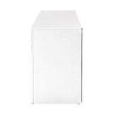 darrahopens Furniture > Living Room Artiss 130cm High Gloss TV Stand Entertainment Unit Storage Cabinet Tempered Glass Shelf White