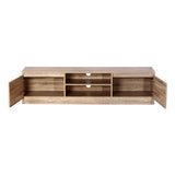darrahopens Furniture > Living Room Artiss 160CM TV Stand Entertainment Unit Lowline Storage Cabinet Wooden