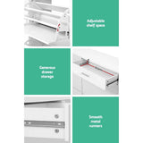darrahopens Furniture > Living Room Artiss 36 Pairs Shoe Cabinet Rack Organisers Storage Shelf Drawer Cupboard White
