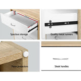 darrahopens Furniture > Living Room Artiss 4 Chest of Drawers Tallboy Dresser Table Bedroom Storage White Wood Cabinet