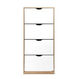 darrahopens Furniture > Living Room Artiss 48 Pairs Shoe Cabinet Rack Organiser Storage Shelf Wooden