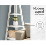 darrahopens Furniture > Living Room Artiss 5 Tier Corner Ladder Display Shelf Home Storage Plant Stand Bookshelf