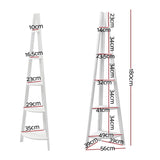 darrahopens Furniture > Living Room Artiss 5 Tier Corner Ladder Display Shelf Home Storage Plant Stand Bookshelf