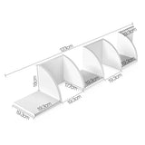 darrahopens Furniture > Living Room Artiss 5 Tier Corner Wall Shelf - White