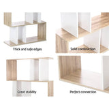 darrahopens Furniture > Living Room Artiss 5 Tier Display Book Storage Shelf Unit - White Brown