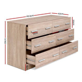darrahopens Furniture > Living Room Artiss 6 Chest of Drawers Cabinet Dresser Table Tallboy Lowboy Storage Wood