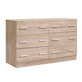 darrahopens Furniture > Living Room Artiss 6 Chest of Drawers Cabinet Dresser Table Tallboy Lowboy Storage Wood