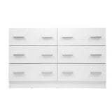 darrahopens Furniture > Living Room Artiss 6 Chest of Drawers Cabinet Dresser Tallboy Lowboy Storage Bedroom White
