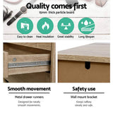 darrahopens Furniture > Living Room Artiss 6 Chest of Drawers Tallboy Dresser Table Storage Cabinet Oak Bedroom