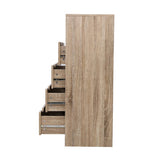 darrahopens Furniture > Living Room Artiss 6 Chest of Drawers Tallboy Dresser Table Storage Cabinet Oak Bedroom