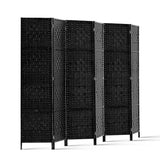 darrahopens Furniture > Living Room Artiss 6 Panel Room Divider Screen Privacy Timber Foldable Dividers Stand Black