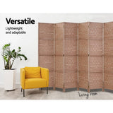 darrahopens Furniture > Living Room Artiss 6 Panel Room Divider Screen Privacy Timber Foldable Dividers Stand Natural