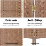 darrahopens Furniture > Living Room Artiss 6 Panel Room Divider Screen Privacy Timber Foldable Dividers Stand Natural
