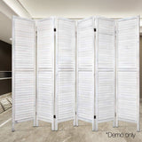 darrahopens Furniture > Living Room Artiss 6 Panel Room Divider Screen Privacy Wood Foldable Stand Timber White