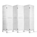 darrahopens Furniture > Living Room Artiss 6 Panel Room Divider Screen Privacy Wood Foldable Stand Timber White